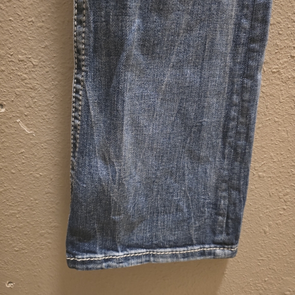 Miss Me Women's Blue Embroidered Jeans 27 X32 - Picture 5 of 9